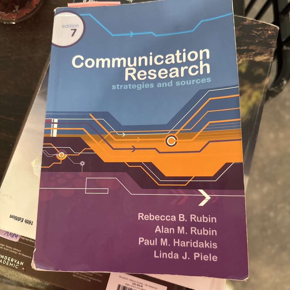 Communication Research : Strategies and‎ Sources by Alan M. Rubin, Rebecca B....